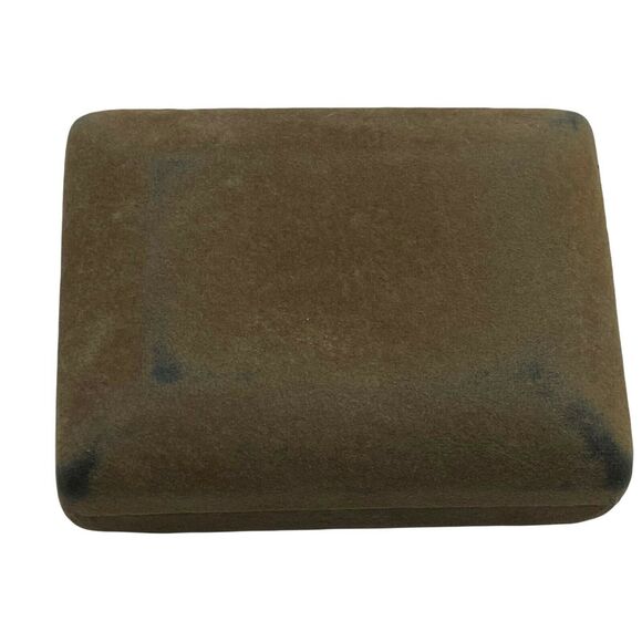 Cufflinks And Tie Tack Set Vintage Dante Men's Gold Tone Tiger’s Eye Bullet Back - Picture 7 of 16